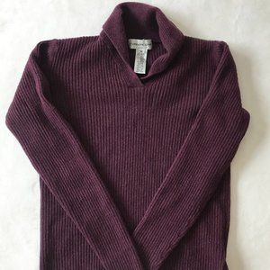Evan Picone Purple Cropped Sweater
